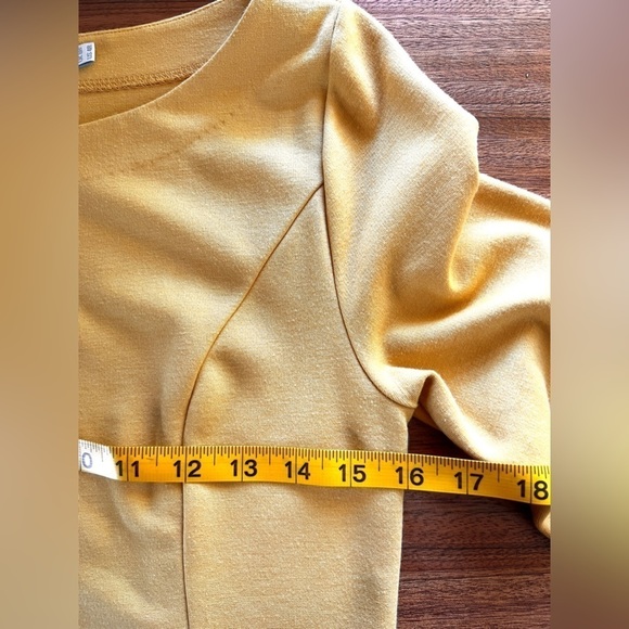 Boden Yellow Circle Shape Detail Sheath Dress, size 4R - Picture 13 of 15